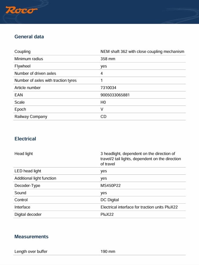 ZLAVA - H0 Lokomotiva ROCO digital ZVUK - 3