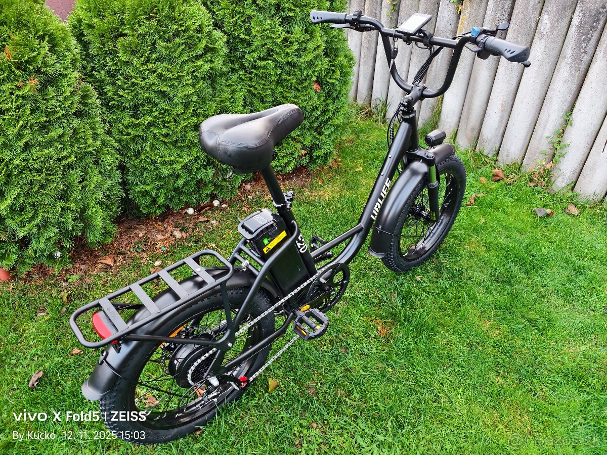 Mestský fat ebike Urlife 20x3.0“,500W,13Ah 624Wh,35km/h,80km - 3