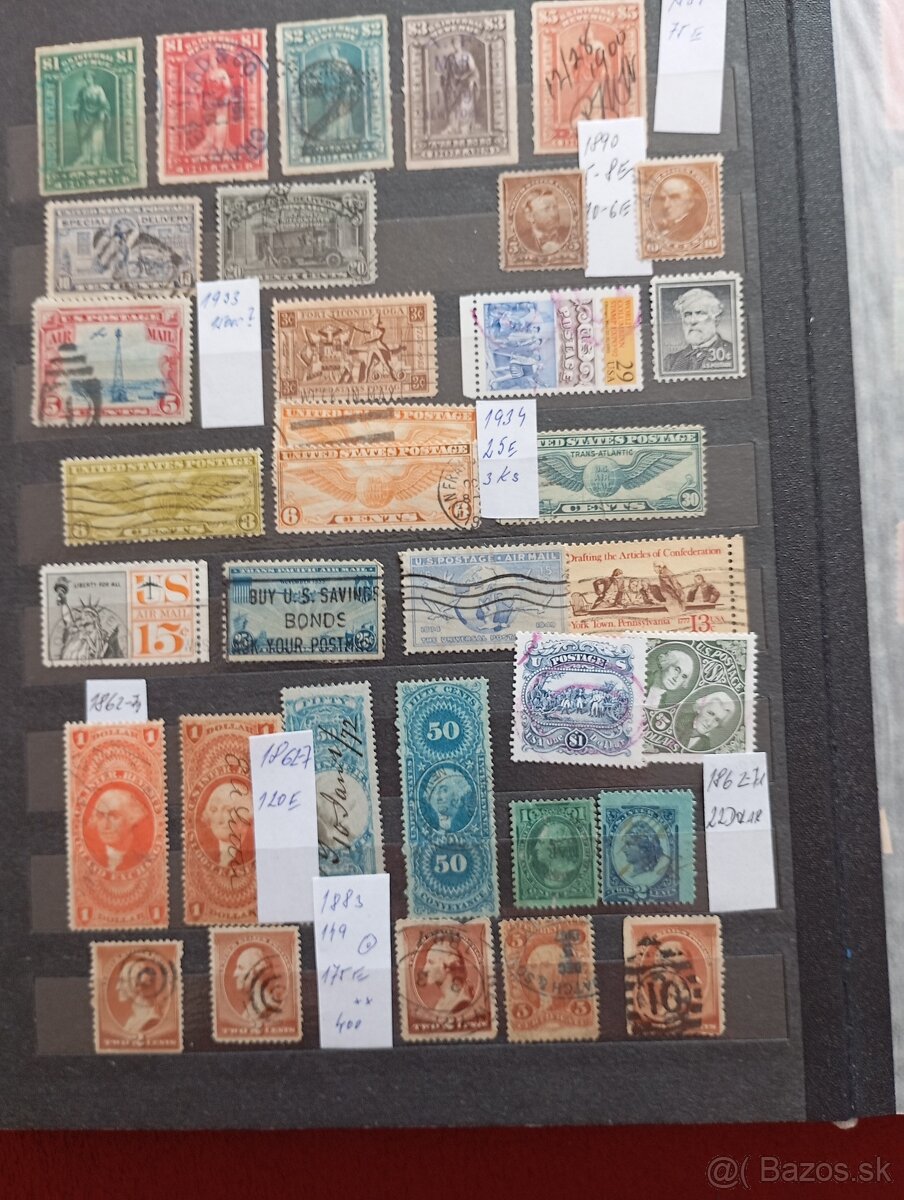 Album známok USA. - 3