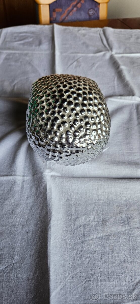 Keramicka strieborna lebka - 3