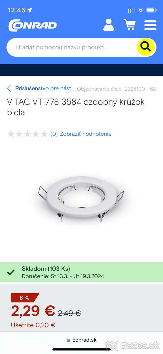 Biele objimky na GU10 (17ks) + drziaky ziarovky (8ks) - 3