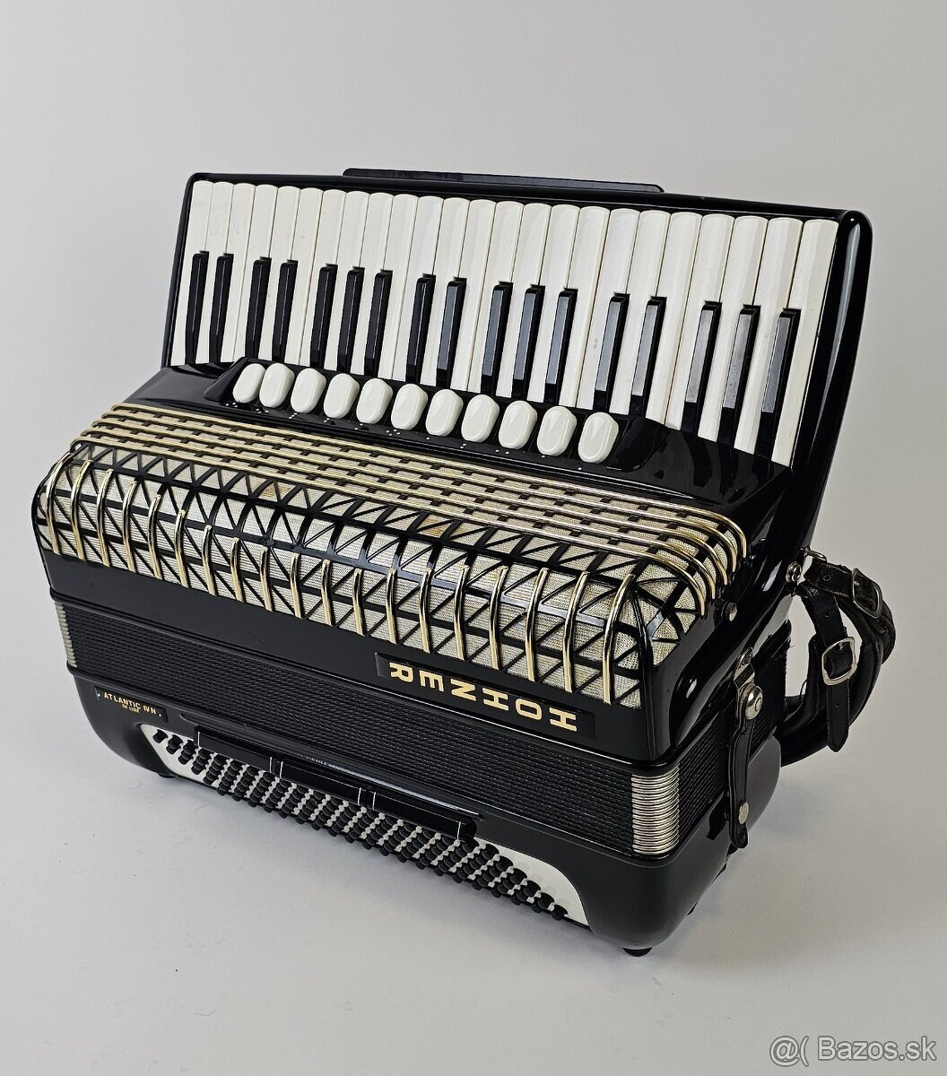 Predám akordeón Hohner Atlantic De Luxe. 120 Basový - 3