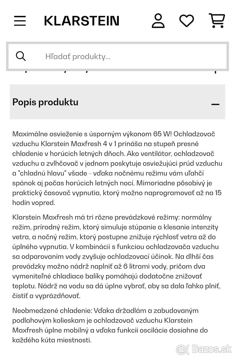 Ochladzovač vzduchu Klarstein - 3