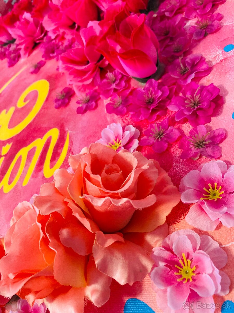 ||ZNÍŽENÁ CENA|| Ručne maľovaný obraz: Flower invasion - 3