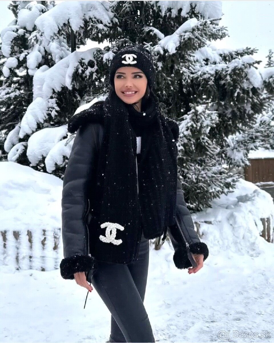 Chanel čierna čiapka - 3