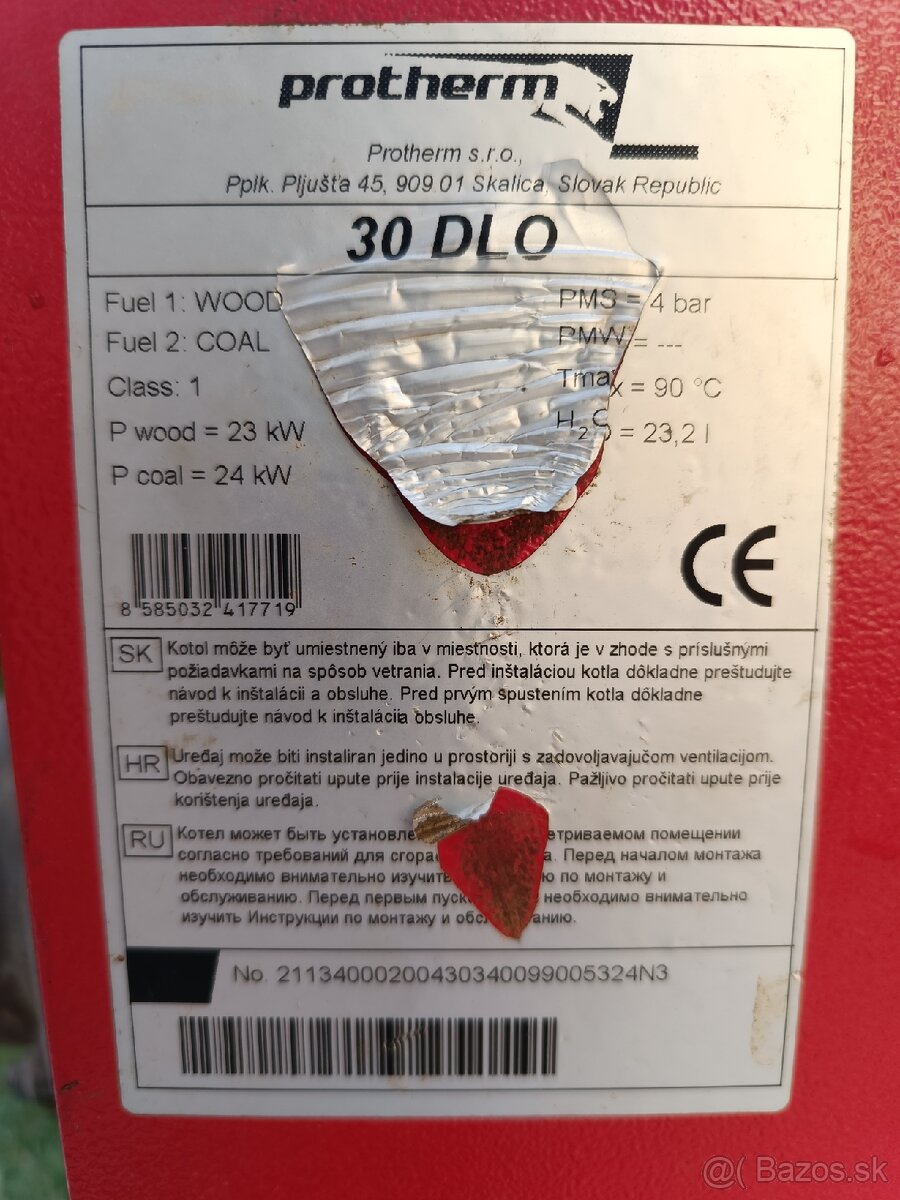 Liatinový kotol Protherm 30 DLO - 3