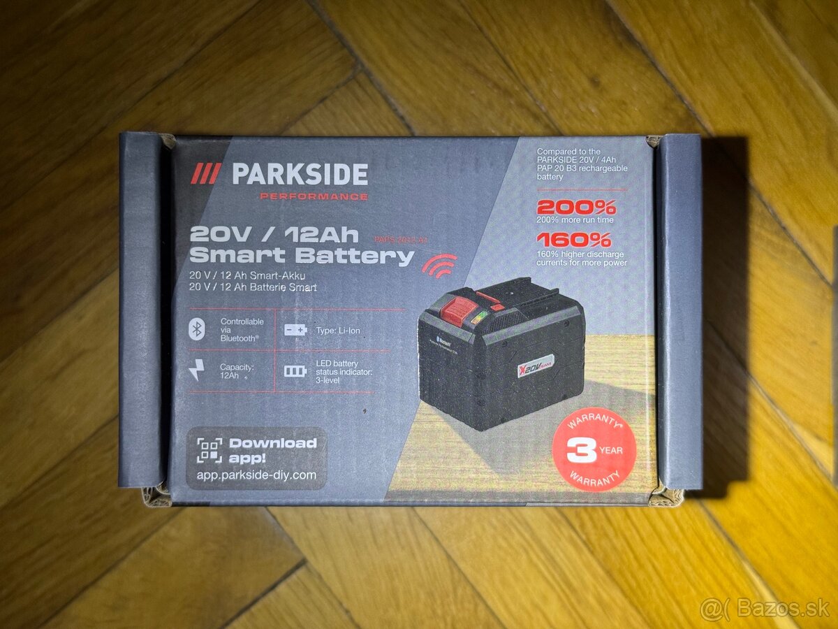 Predam nové 20V 8ah a 20V 12ah Parkside Batérie záruka 3roky - 3
