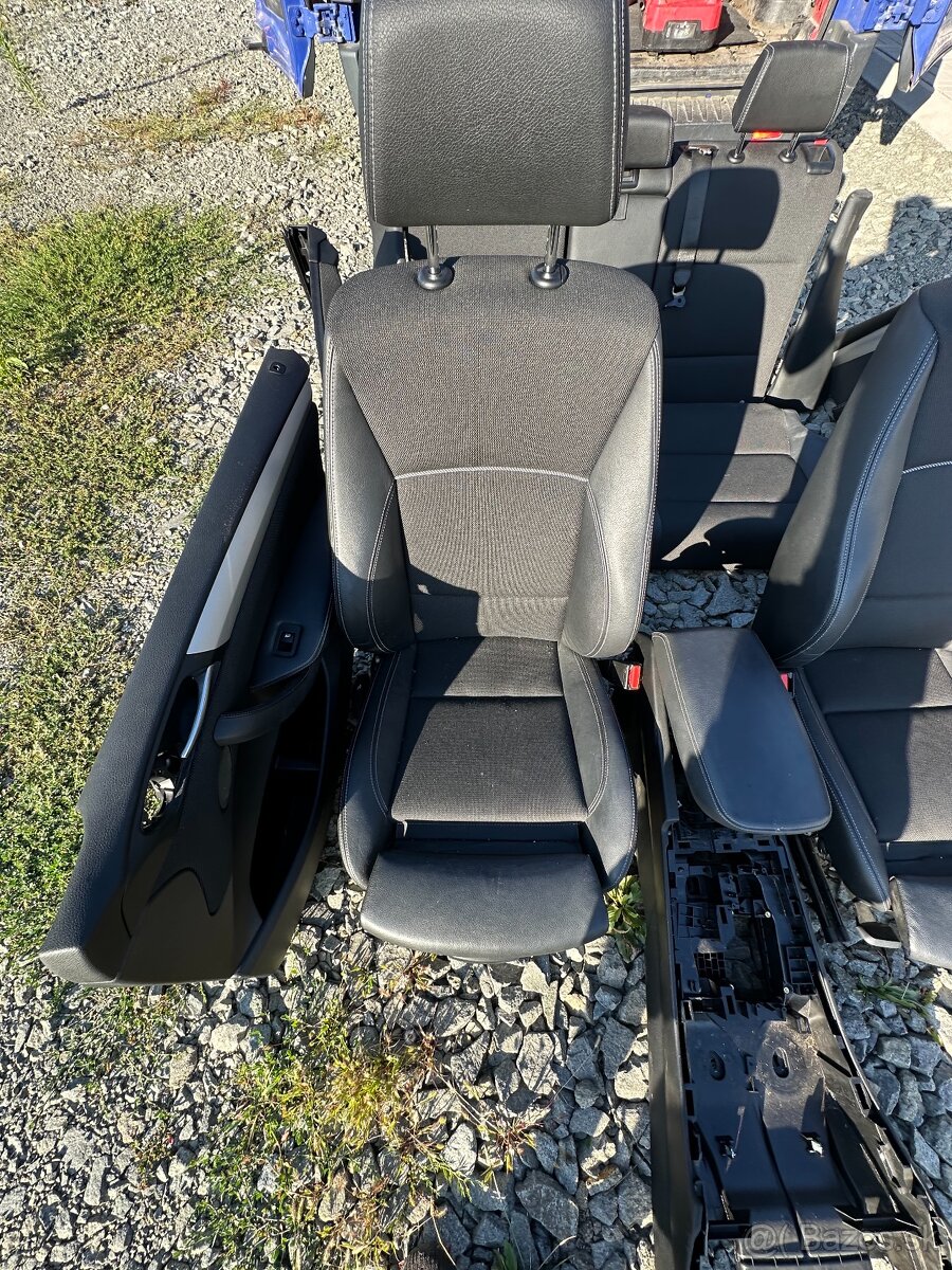 Sedačky bmw f25 x3 kompletne polokožené sedadla - 3