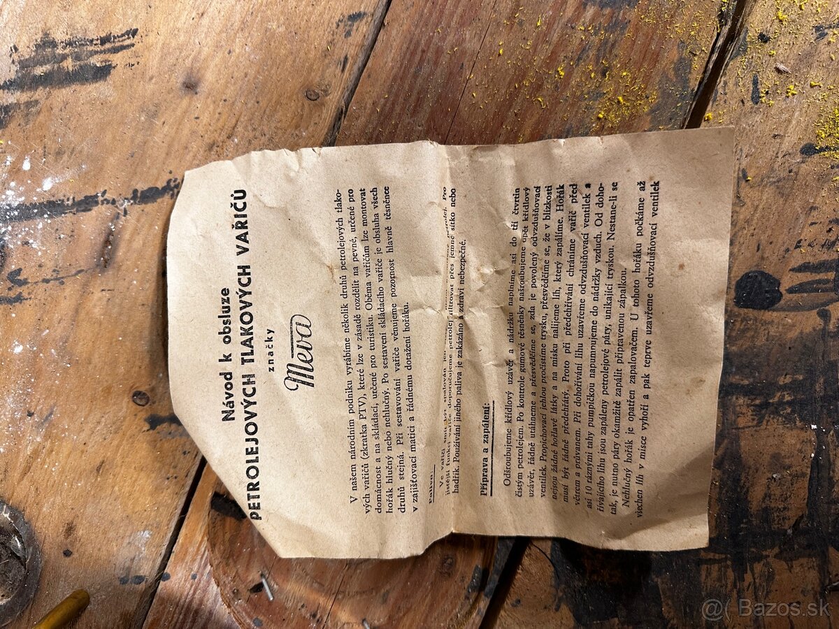 Vintage petrolejový vařič MEVA No.1 v originálnej krabici 🔥✨ - 3