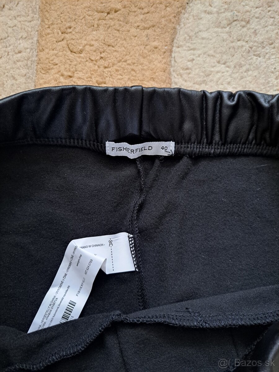 Koženkové nohavice nové - 3