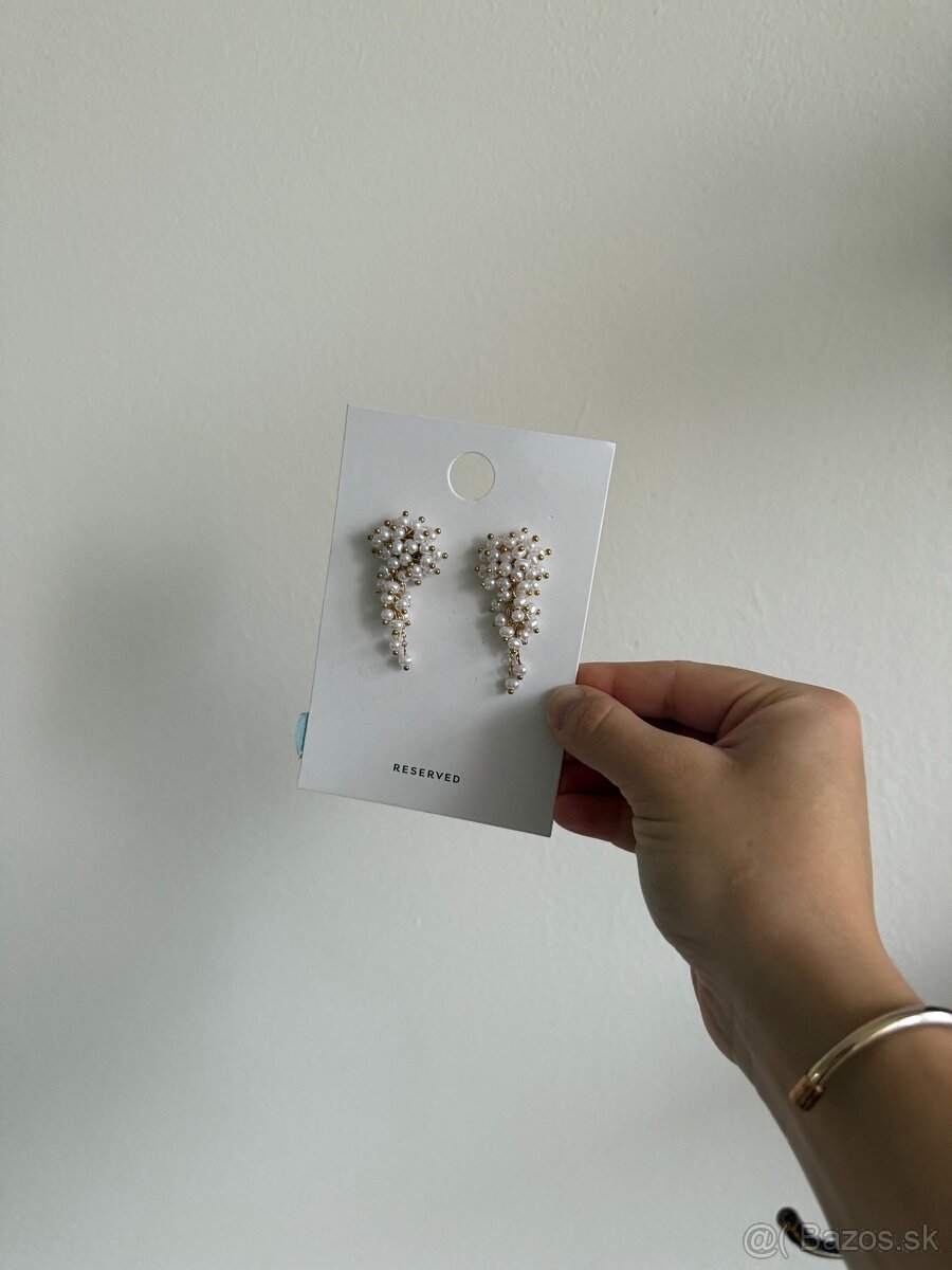 Elegantné perlové náušnice RESERVED - 3