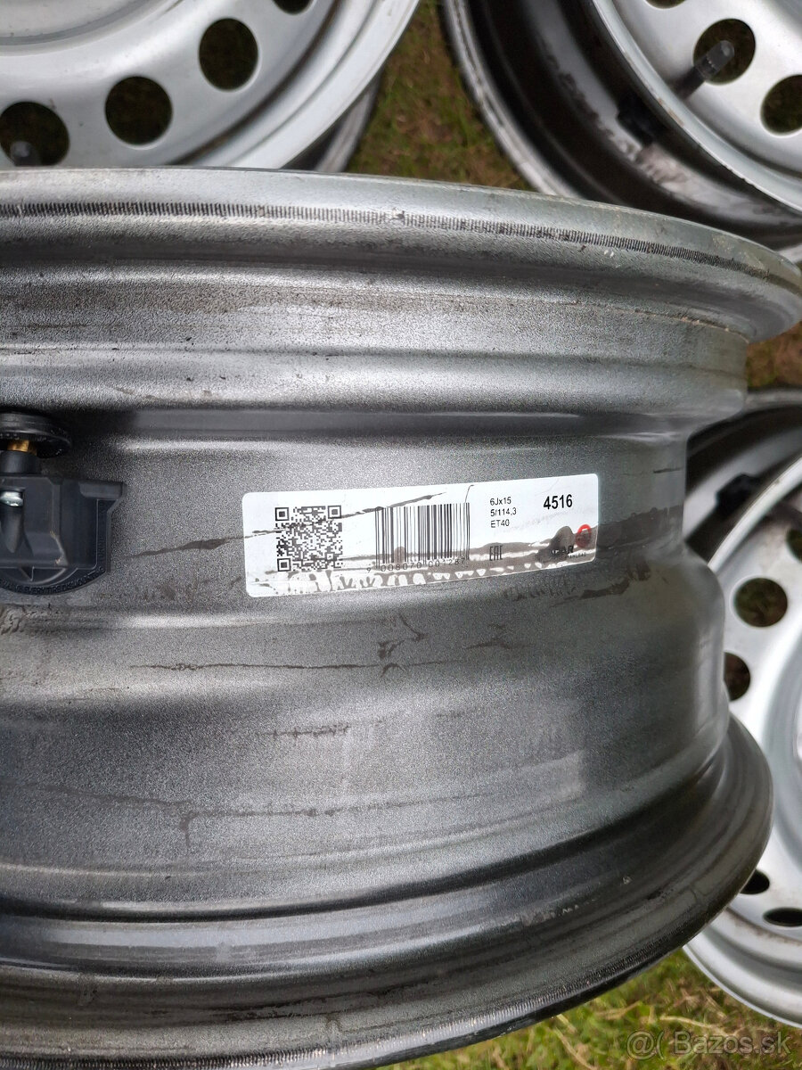 15" plechy 5x114,3 na Renault + TPMS - 3