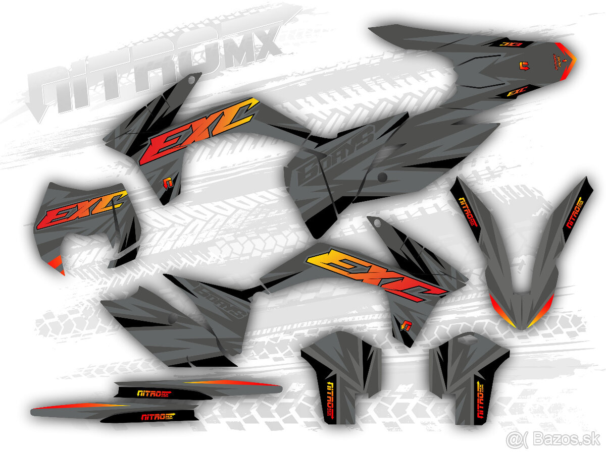 Predam polepy na KTM EXC / EXCF 2012 - 2013 - 3