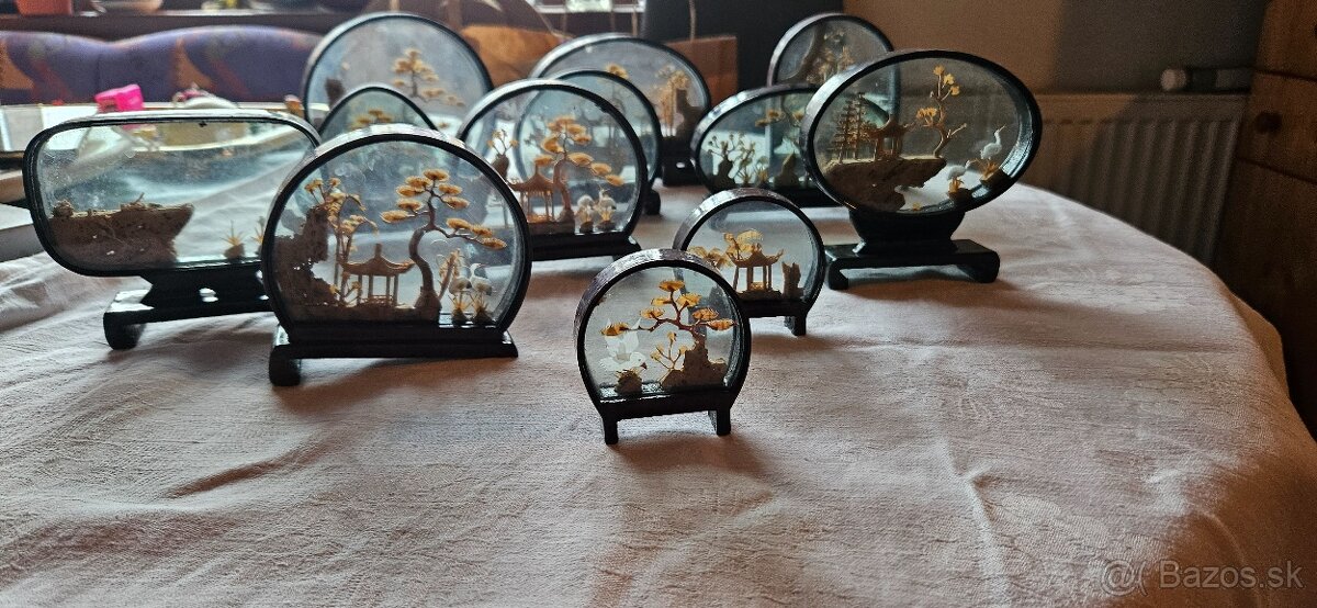 Korkove vyrezy s skle, zbierka - 3