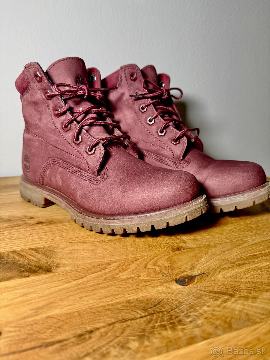 Bordové dámske topánky Timberland - 3