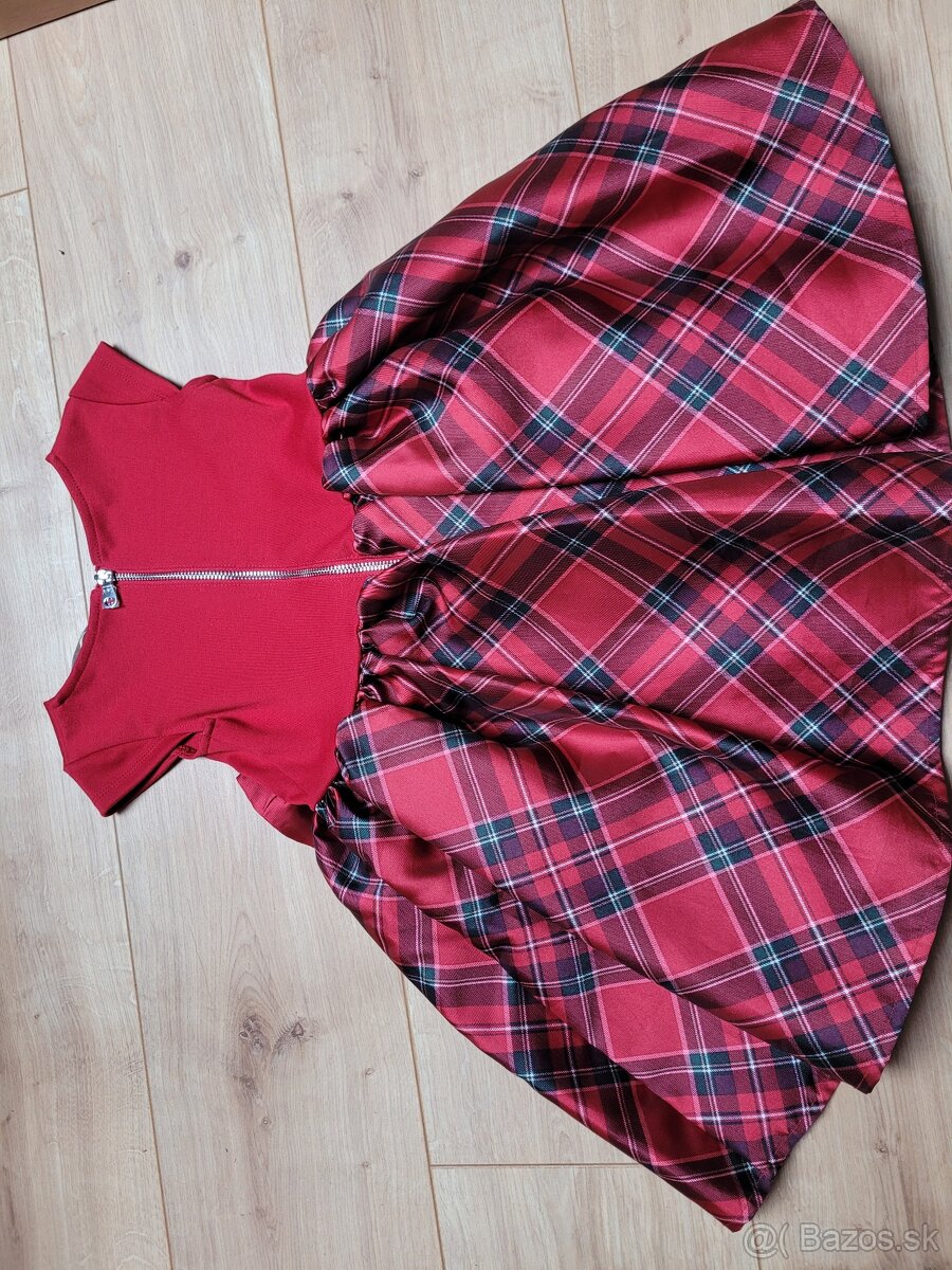 Nádherné vianočné šaty s bohatou sukňou H&M - 3