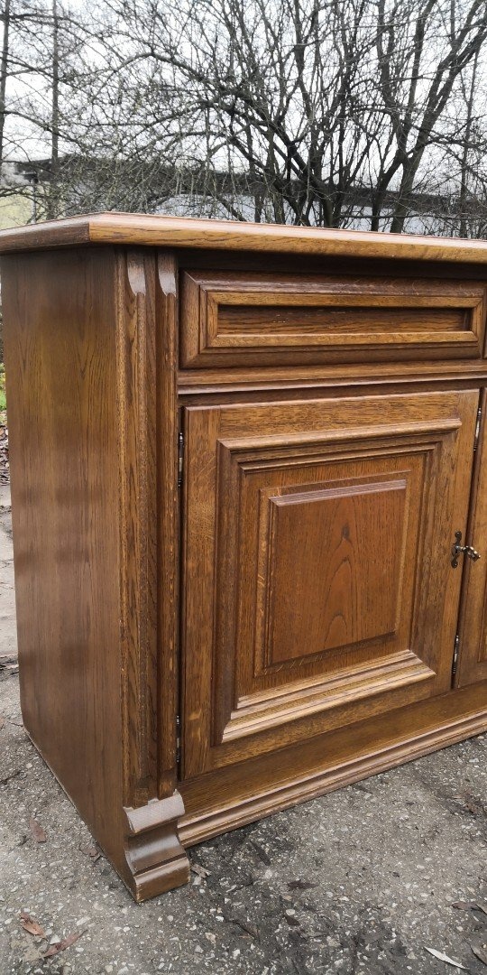 Rustikálna masivná komoda - 3