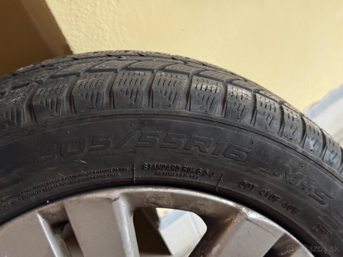 Kolesa vw passat 205/55/r16 zimné - 3