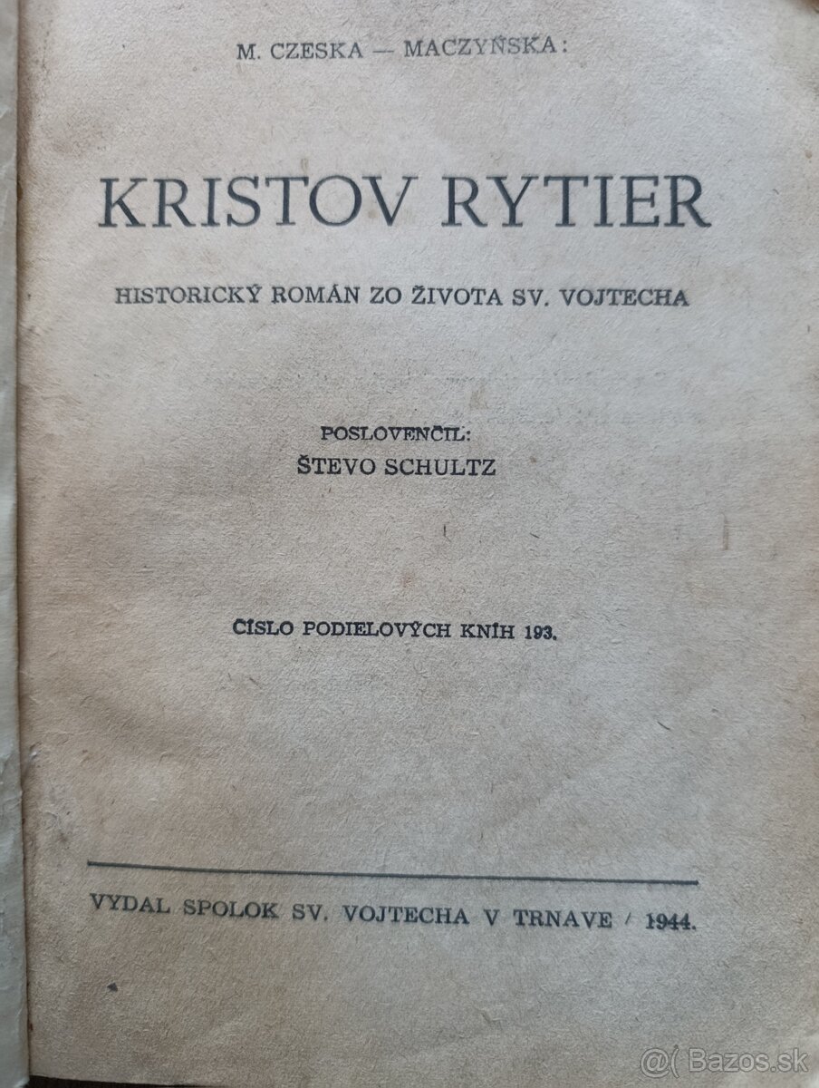 Staré knihy Slovenský štát - 3