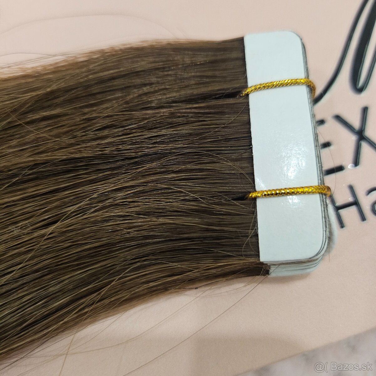 🖤 Tape-in predĺženie vlasov #4 – Gaštanovo hnedá - 3