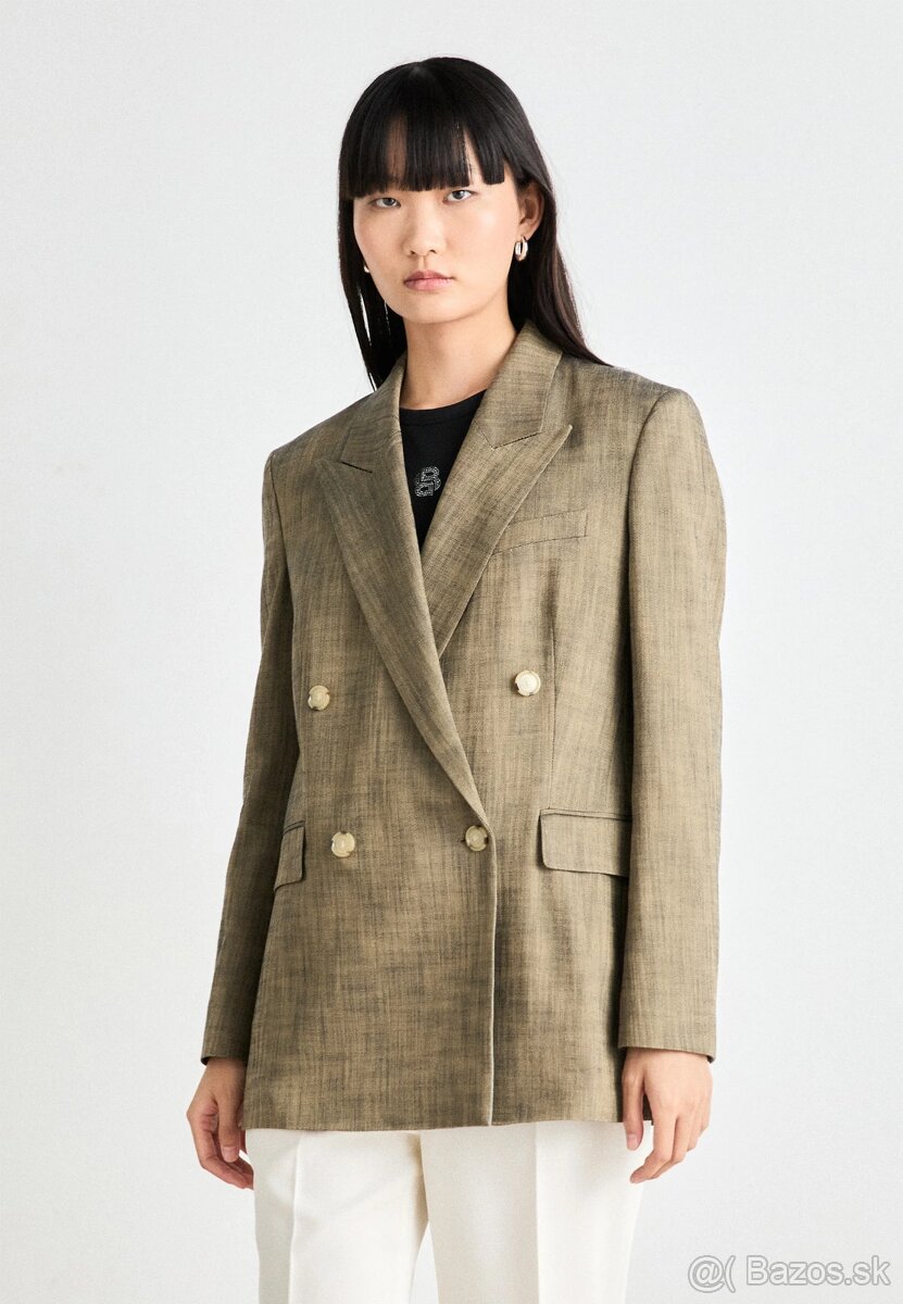 dvojradové zelené sako - 34 - Boss - nové - 3