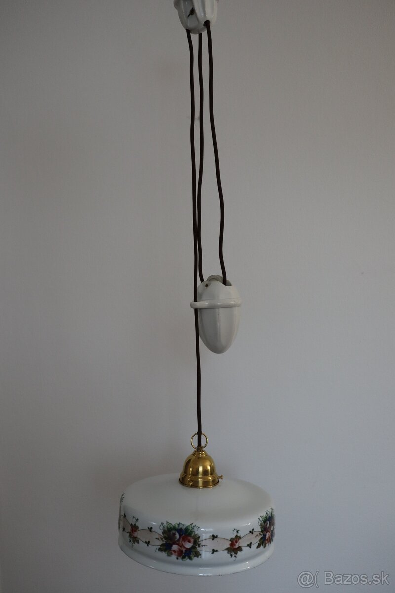 Starožitná kuchynská lampa sťahovacia. - 3