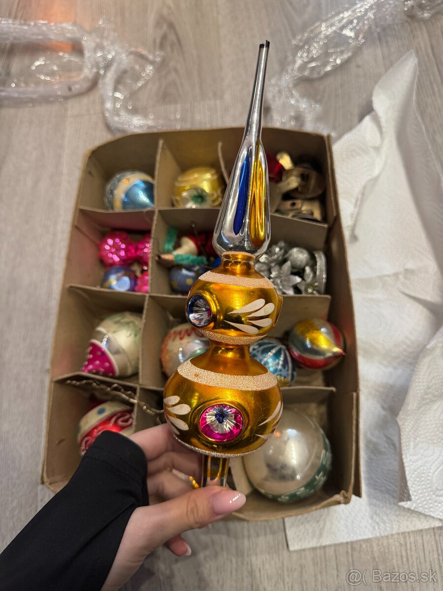 Predám retro sklenené vianočné ozdoby - 3
