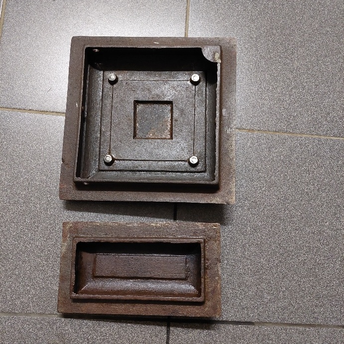 Liatinové dvierka na pec sada 1 - 3