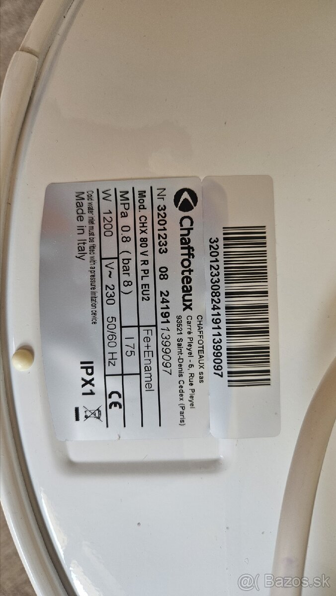 Bojler Chaffoteaux 80l - 3