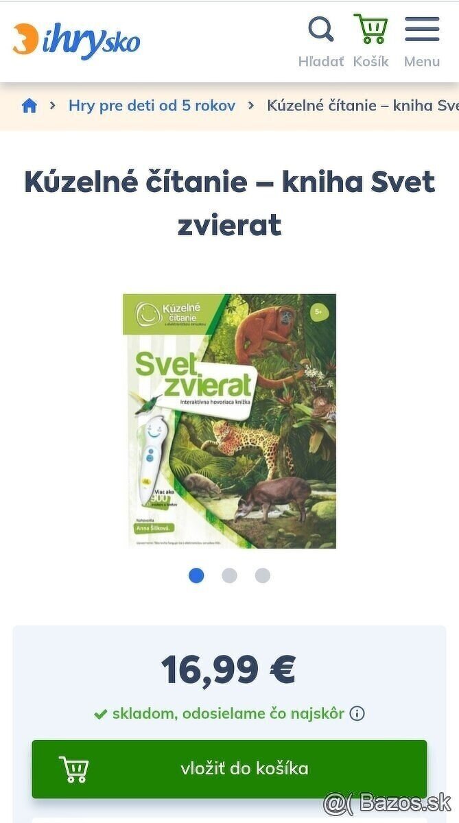 Interaktívna kniha Svet zvierat ALBI knihu peru - 3