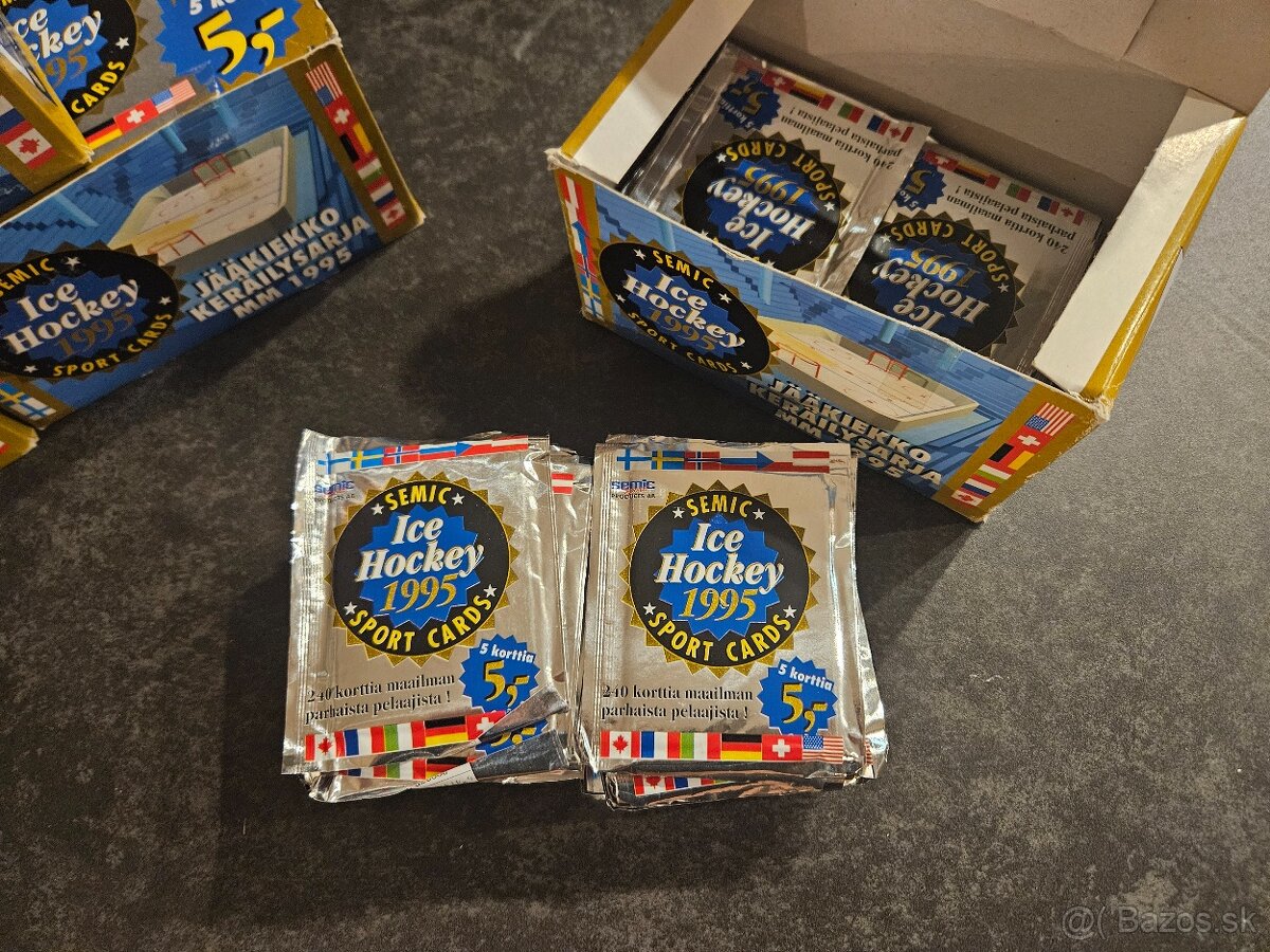 Hokejové kartičky balíčky SEMIC 95 - 3