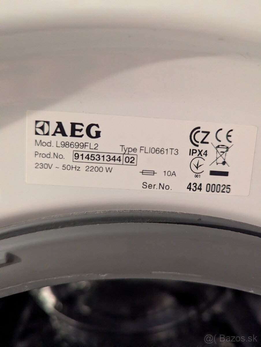 Predám práčku AEG Lavamat 98699FL2 - 3