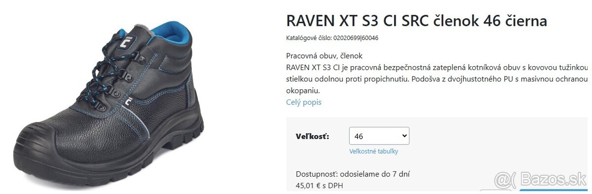 Bezpečnostná obuv - vodotesná,nové - 3