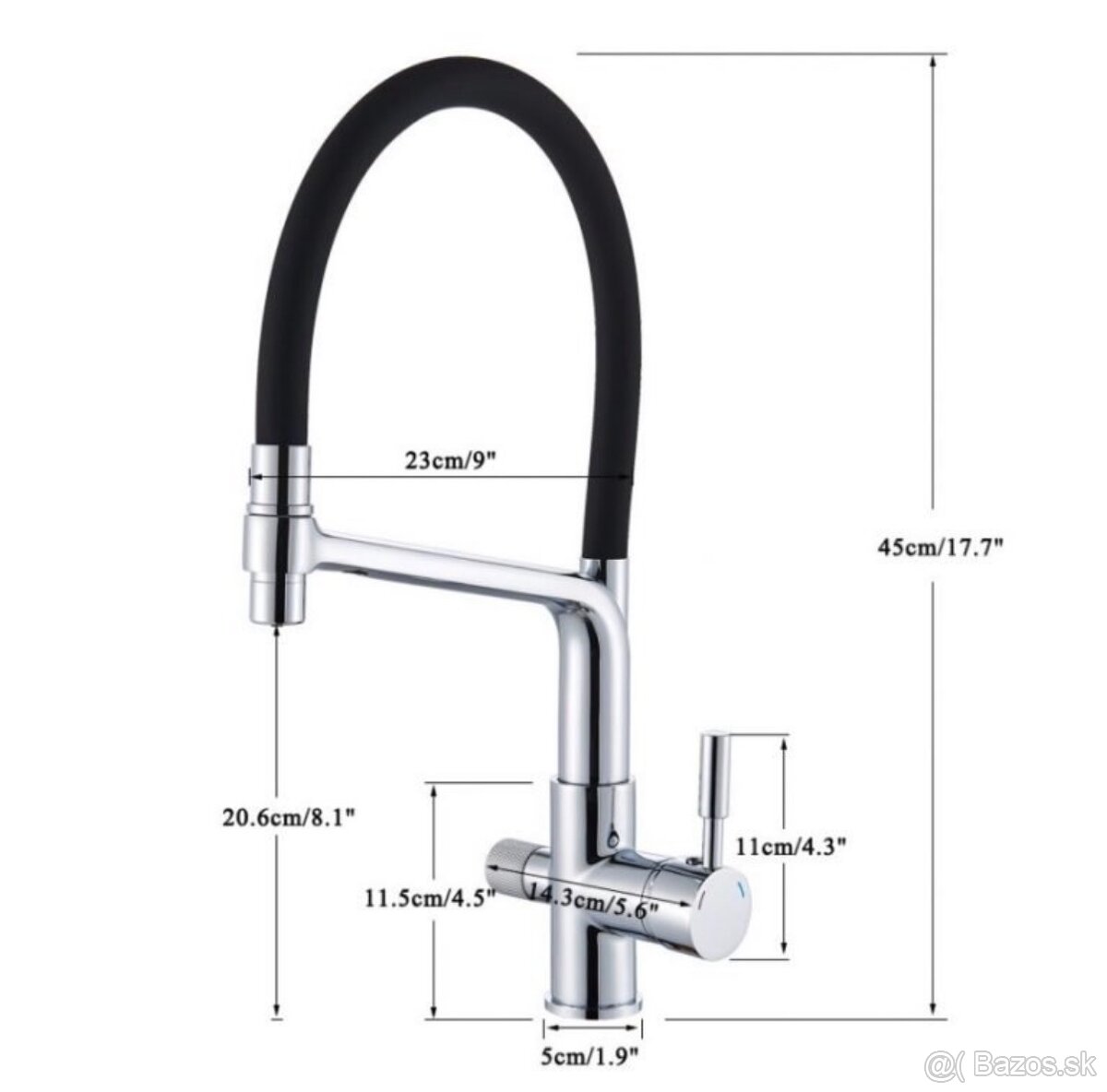 Luxusná 3in1 kuchynská batéria GRANITAN – úplne nová - 3