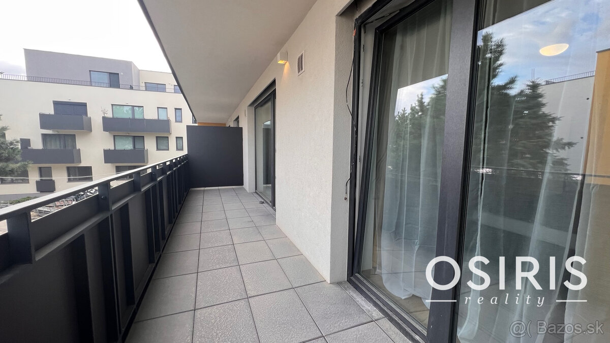 Na prenájom 2i byt s balkónom 12 m2, novostavba 2024, 1x par - 3