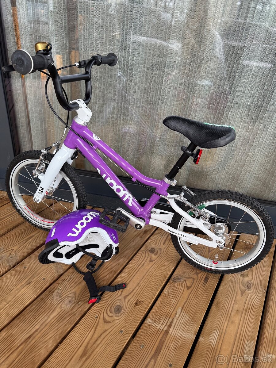 Woom 2 Fialový 14 + Prilba Woom S - 3