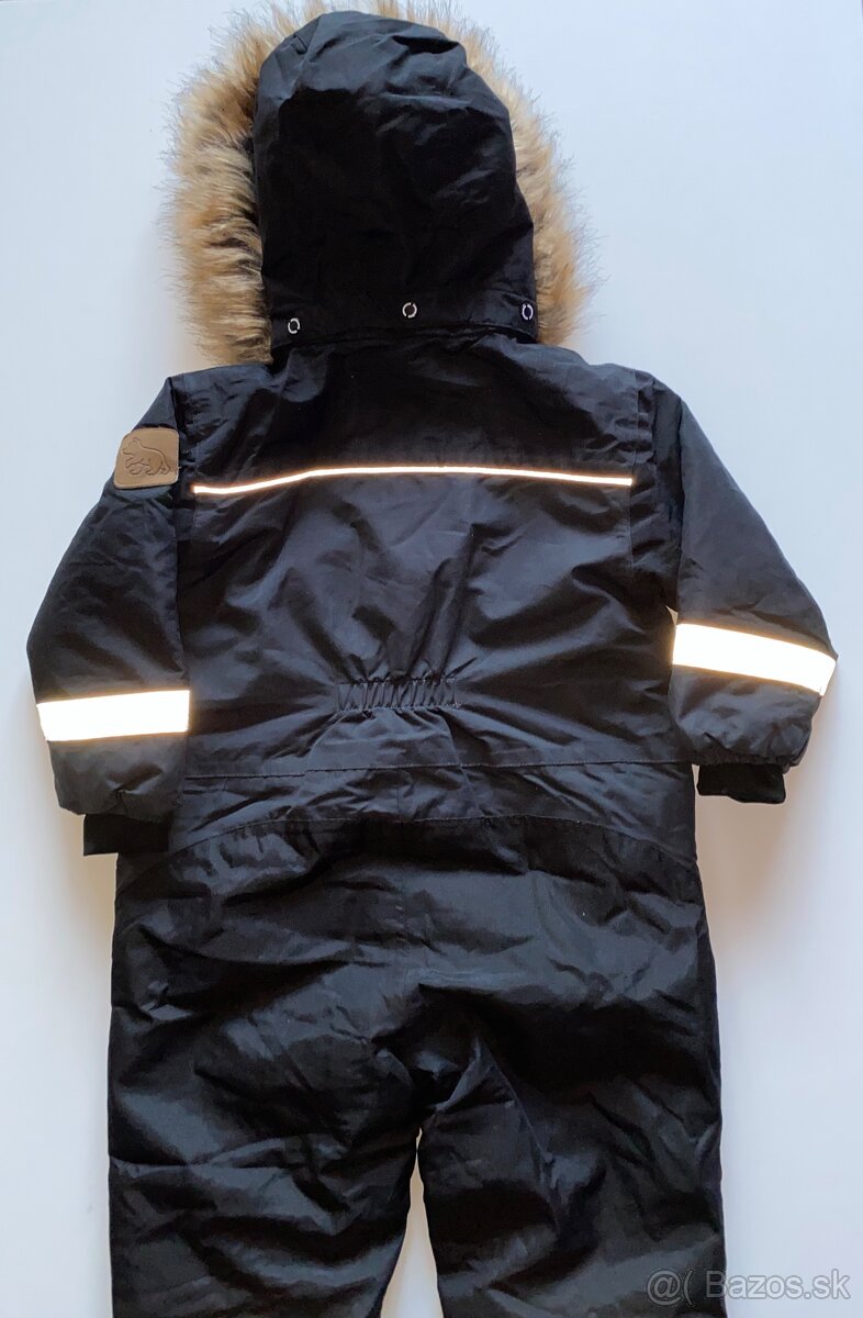 Nordbjørn čierny zimný overal/kombinéza veľkosť 92 - 3