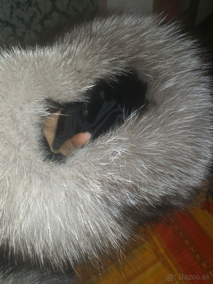 kožuch zo striebornej líšky - 3