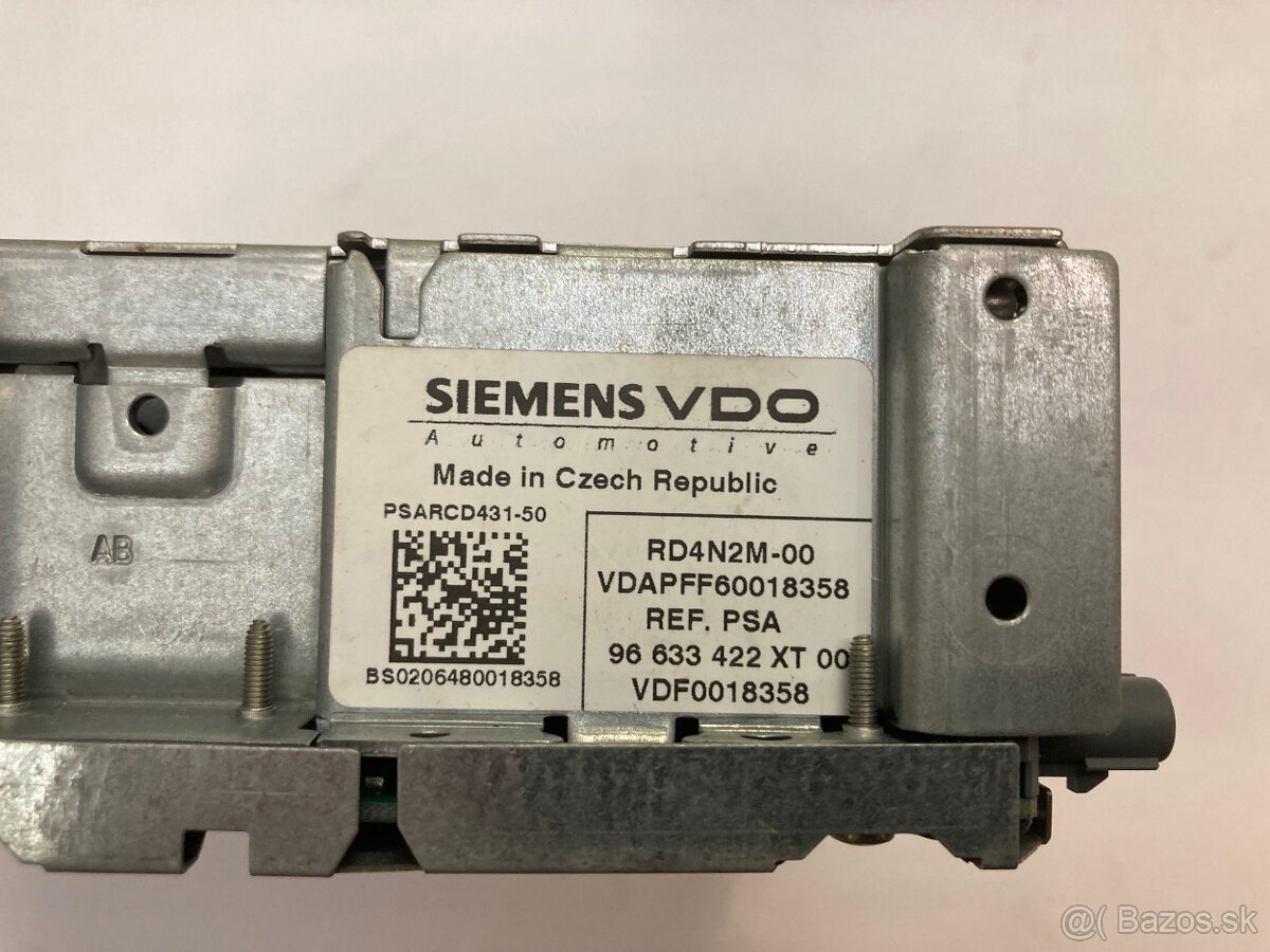 Autorádio CD prehrávač, Peugeot 308, obj.c. 6579 59 - 3