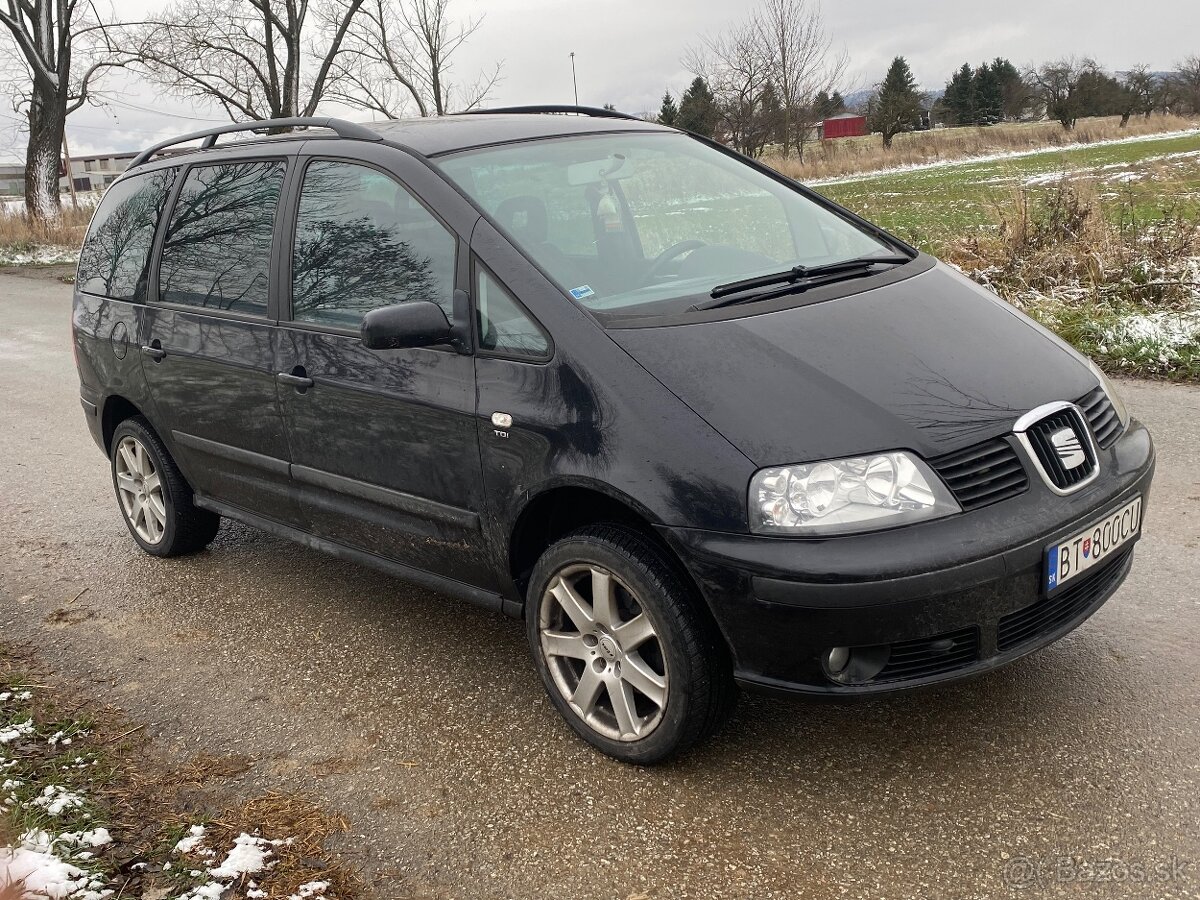 Seat alhambra 2008 1.9tdi 85kw zachovalá bez hrdze čierna - 3
