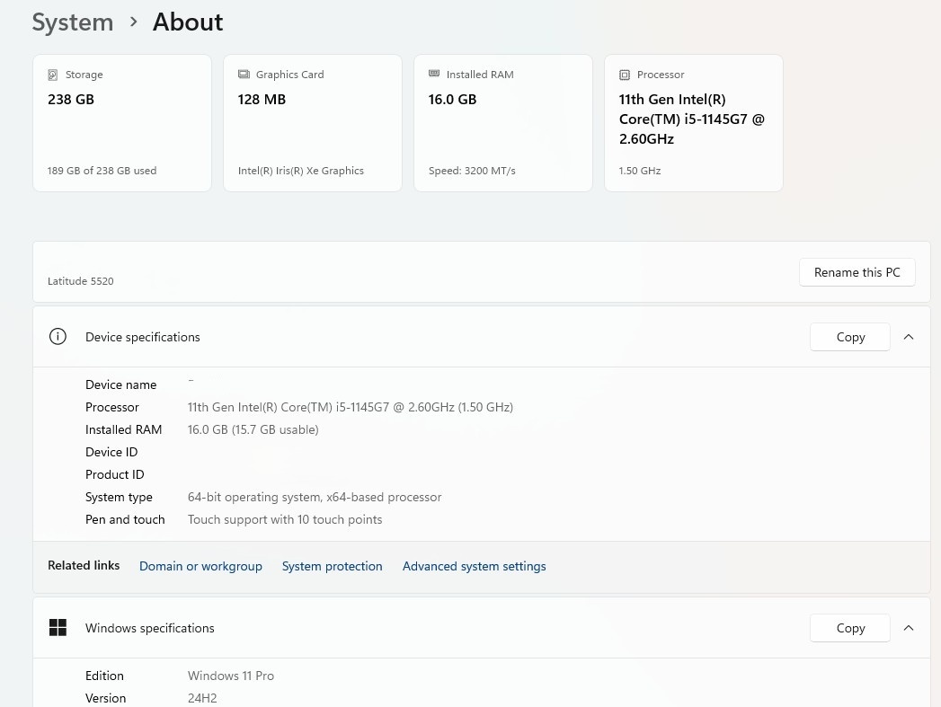 Dell Latitude 5520 - 3