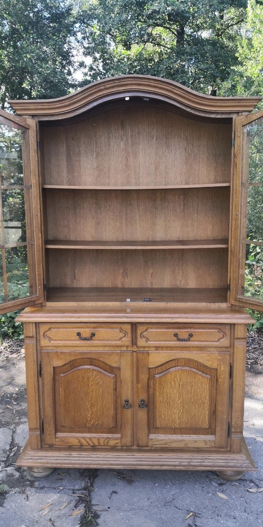 Rustikálna masivná vitrína - 3