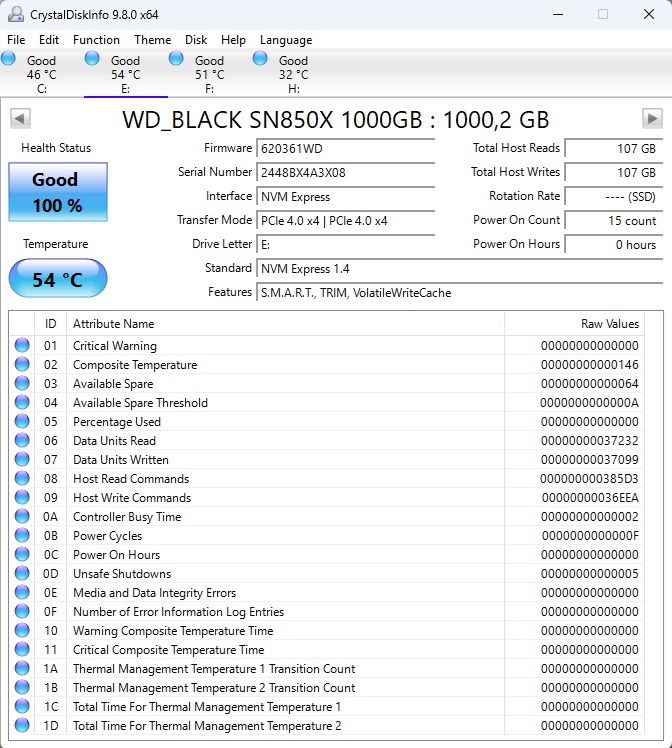 Western Digital Black SN850X 1TB, M.2 2280, NVMe - 3