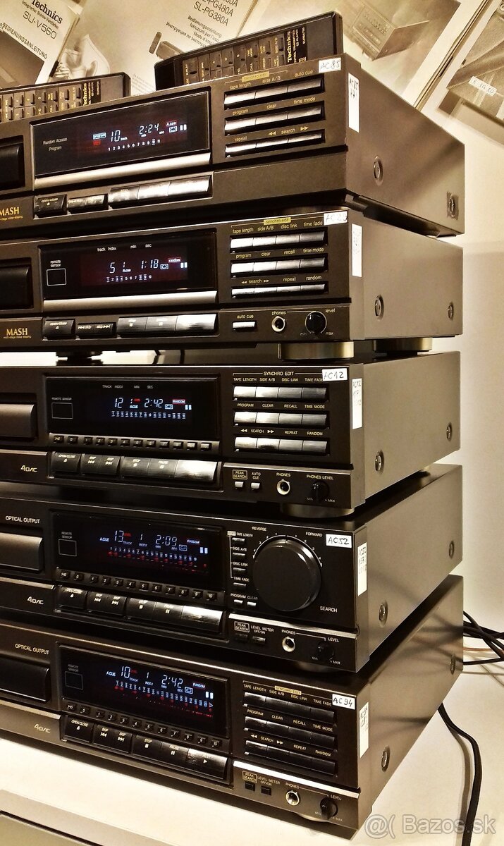 Seria CD prehravac TECHNICS CD2 velky display prevodnik MASH - 3