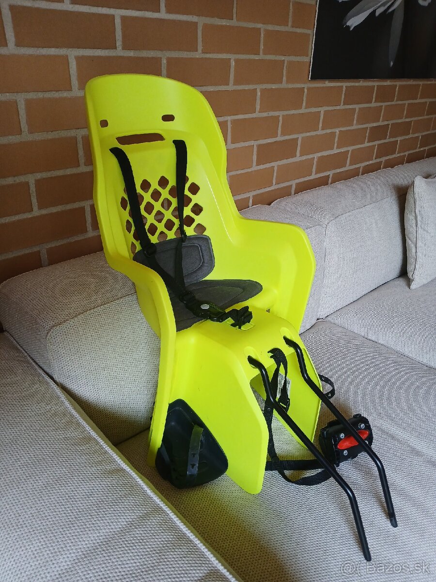 Detská sedačka zadná Polisport Joy 29 na rám - neónová žltá - 3