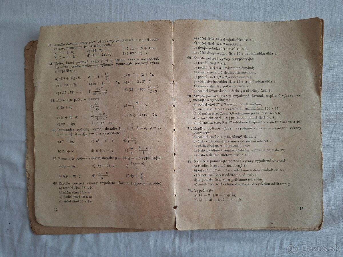 Zbierka úloh z algebry pre 7. a 8. ročník (1958) - 3