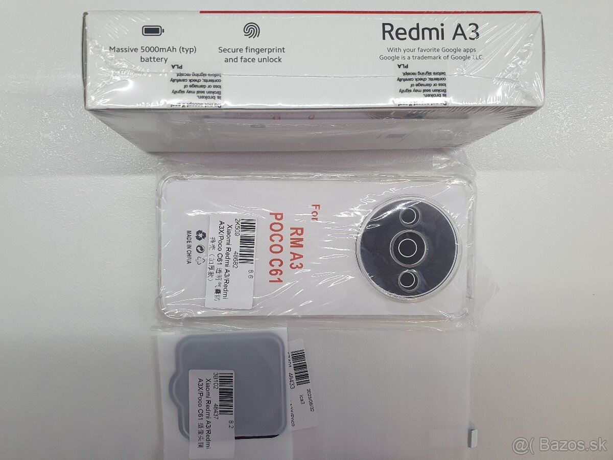 Nový neodbaleny Redmi A3 64GB midnight black - 3