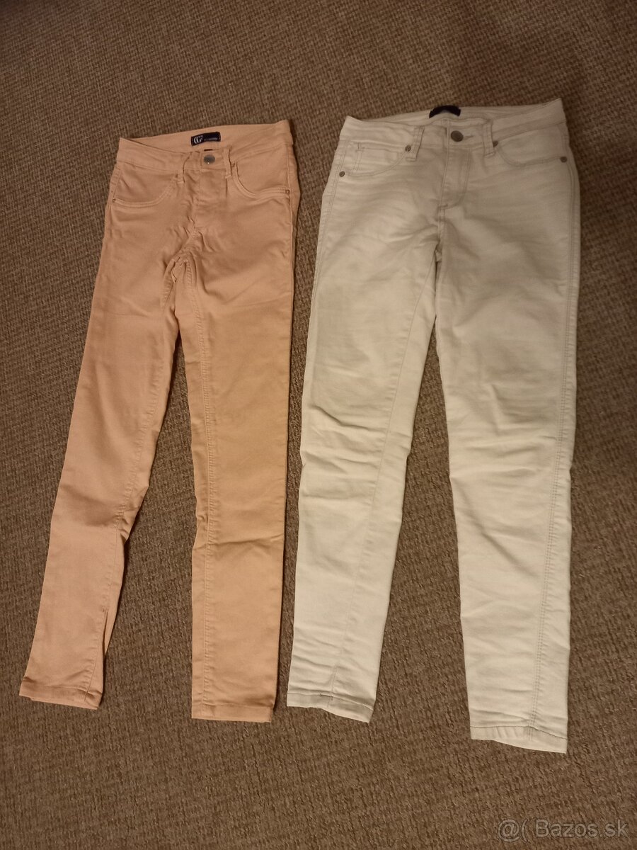 Dievč. rifle, nohavice, elasťáky veľ.XS,S, 164 + bunda - 3