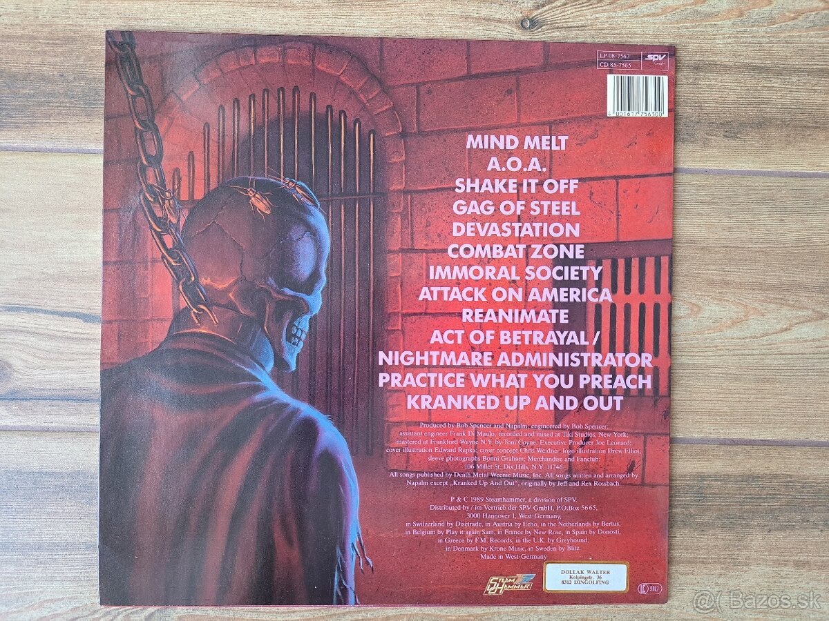 Lp NAPALM - Cruel Tranquility. - 3