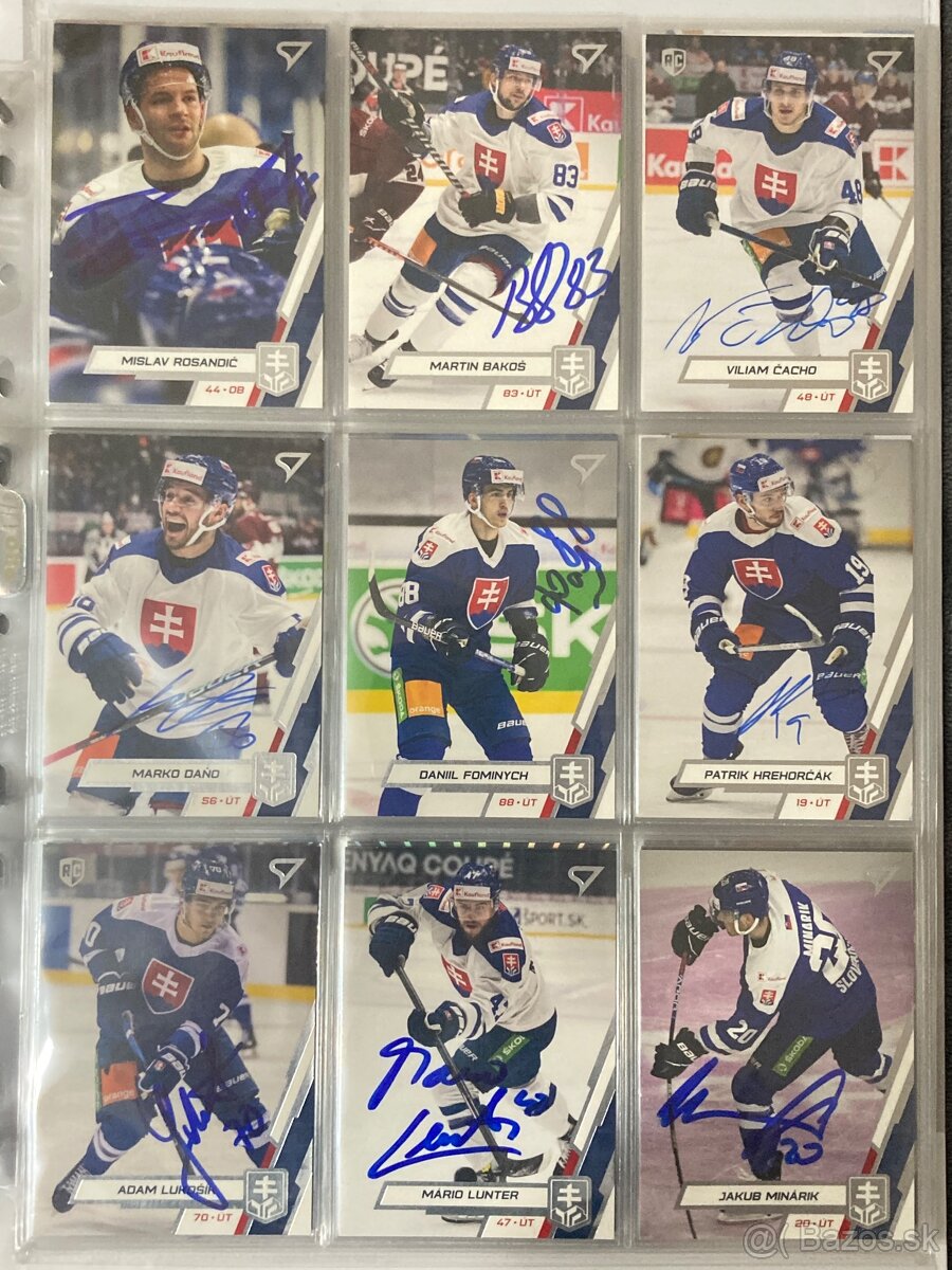 Hokejové Slovensko - Autogramy - 3